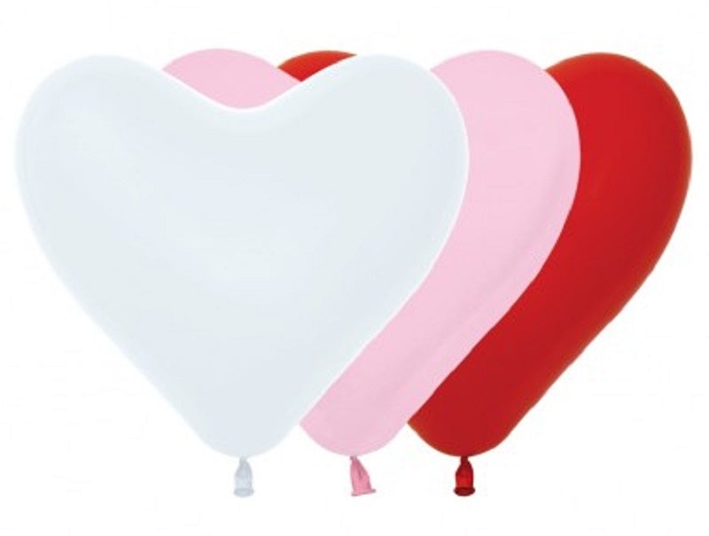 Sempertex Herz Fashion Assortment 15cm 6" Latex Luftballons