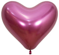 Sempertex Herz 912 Reflex Fuchsia 36cm 14" Latex Luftballons
