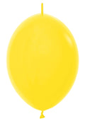 Link o Loon 020 Fashion Yellow (Gelb) 15cm 6" Latex Luftballons Sempertex
