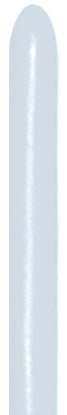 Sempertex 405 Satin Pearl White 260S Nozzle up Modellierballons Weiß