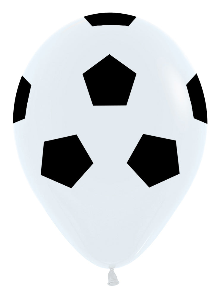 Soccer Ball Fußball 12,5cm 5" Latex Luftballons Sempertex 50 Stück