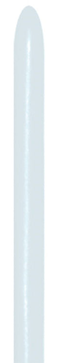 Sempertex 005 Fashion White 160S Nozzle up Modellierballons Weiß