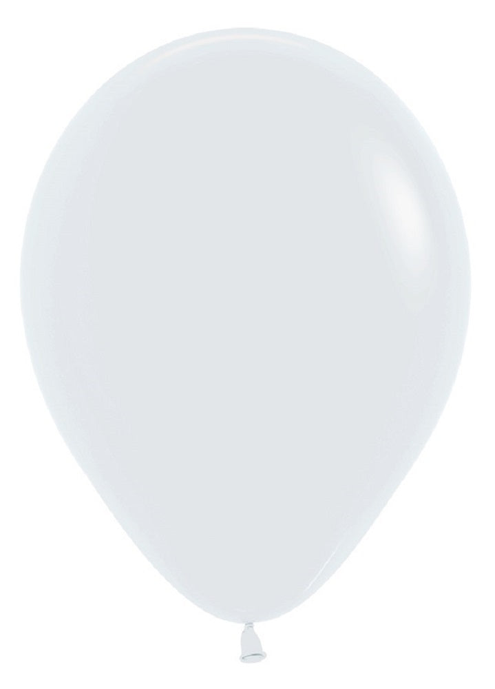 Sempertex 005 Fashion White (Weiß) 23cm 9" Latex Luftballons 100 Stück
