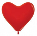 Sempertex 015 Herz Red (Rot) 15cm 6" Latex Luftballons