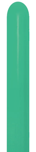 Sempertex 030 Fashion Green 360S Nozzle up Modellierballons Grün