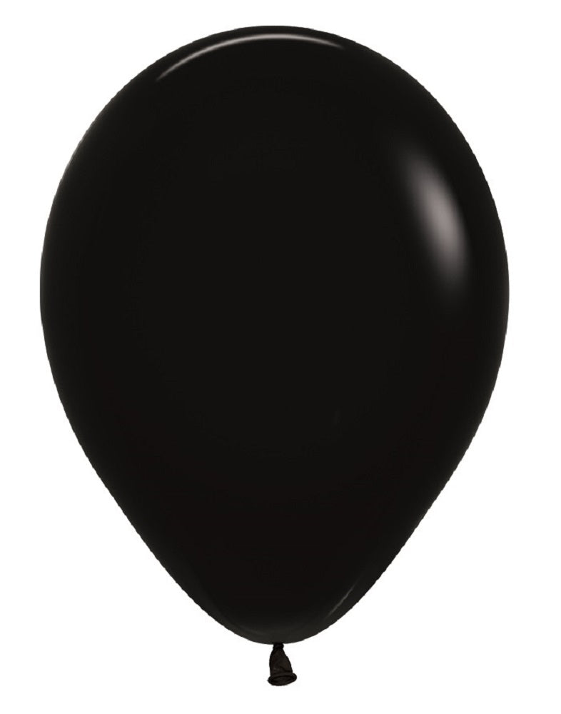 Sempertex 080 Fashion Black (Schwarz) 23cm 9" Latex Luftballons