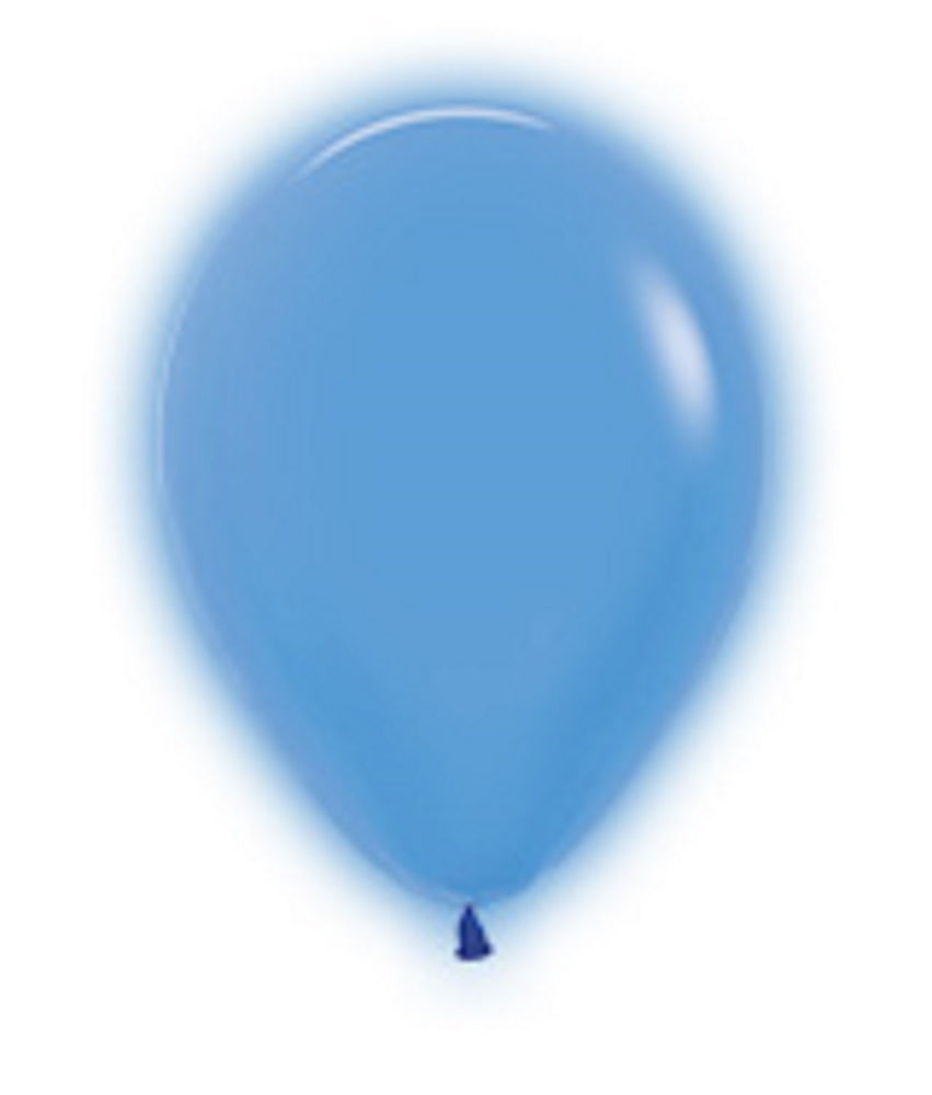 Sempertex 240 Neon Blue (Blau) 12,5cm 5" Latex Luftballons