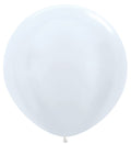 Sempertex 405 Satin Pearl White (Weiß) 90cm 36" Latex Riesenluftballons
