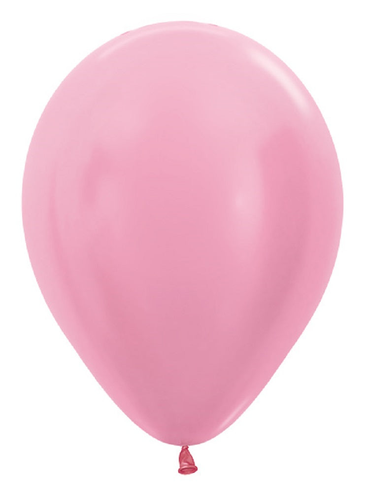 Sempertex 409 Satin Pearl Pink (Rosa) 23cm 9" Latex Luftballons