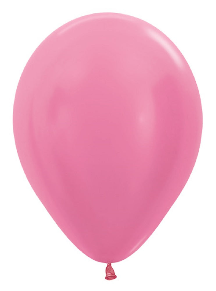Sempertex 412 Satin Pearl Fuchsia (Magenta) 30cm 12" Latex Luftballons