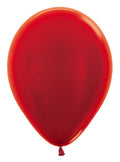 Sempertex 515 Metallic Red (Rot) 12,5cm 5" Latex Luftballons