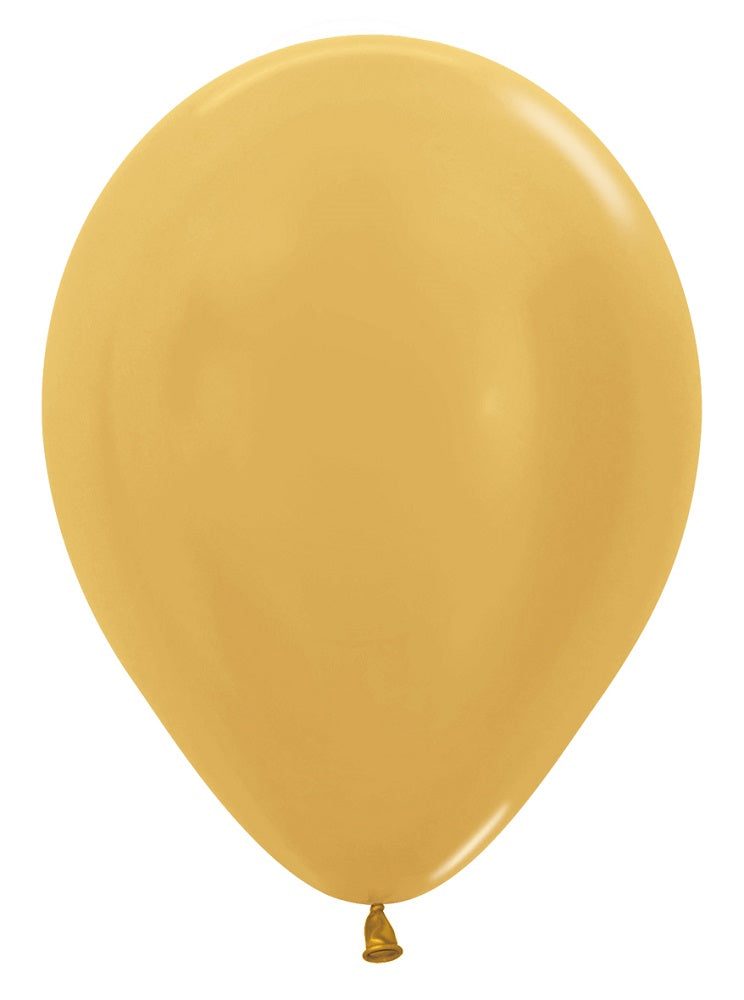 Sempertex 570 Metallic Gold 12,5cm 5" Latex Luftballons