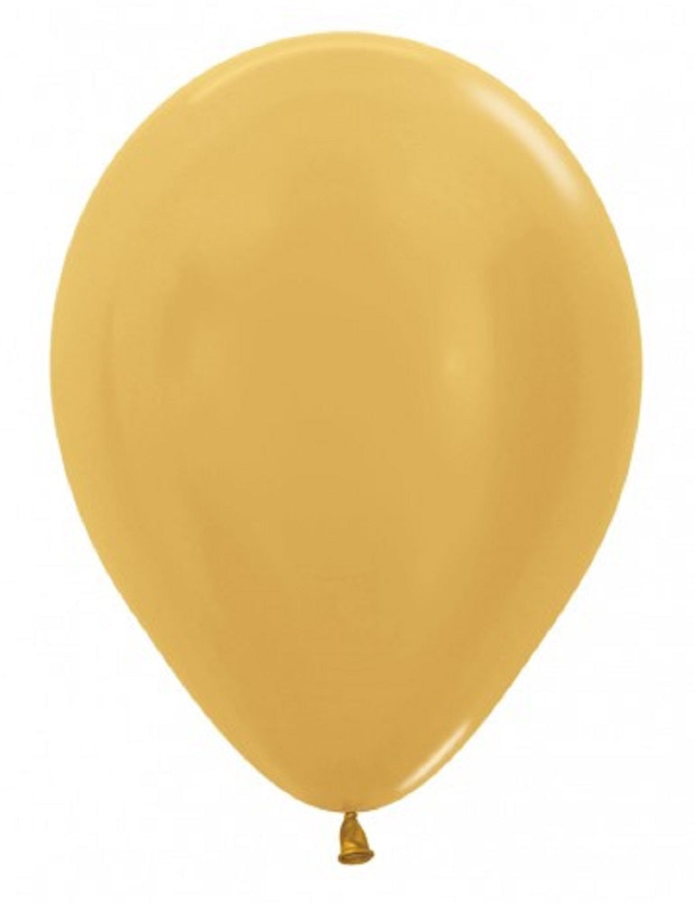 Sempertex 570 Metallic Gold 23cm 9" Latex Luftballons
