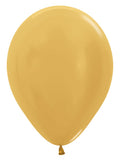 Sempertex 570 Metallic Gold 30cm 12" Latex Luftballons