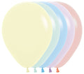 Sempertex 600 Pastel Matte Assortment 30cm 12" Latex Luftballon