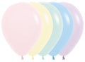 Sempertex 600 Pastel Matte Assortment 30cm 12" Latex Luftballon