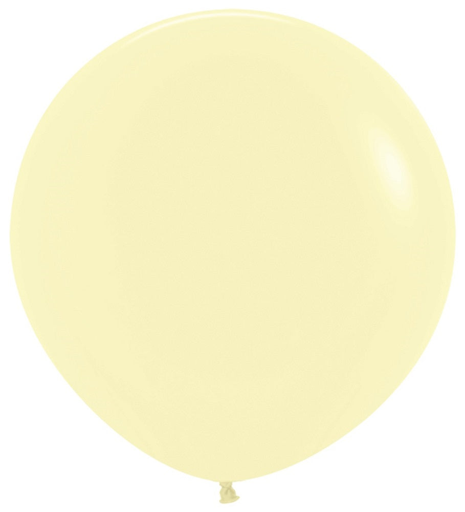 Sempertex 620 Pastel Matte Yellow 90cm 36 Inch Latex Riesenluftballons Gelb