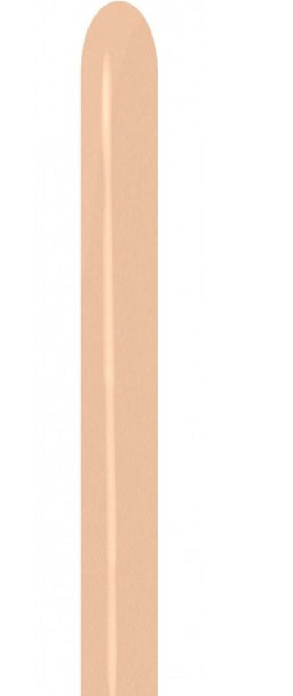 Sempertex 660 Pastel Matte Malibu Peach 260S Nozzle up Modellierballons