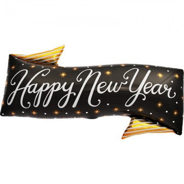 Silvester Folienballon Happy New Year Banner 78cm 31"