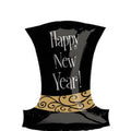 Silvester Folienballon Happy New Year Hut - 38 x 51cm