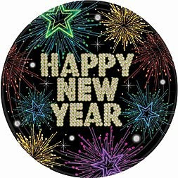 Silvester Happy New Year Folienballon 45cm 18"