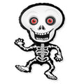 Skelett Grau Skeleton Folienballon 62 x 101 cm