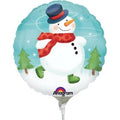 Skurriler Schneemann Folienballon 46cm 18"