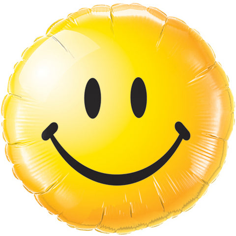 Smileface gelb Folienballon 45cm 18"