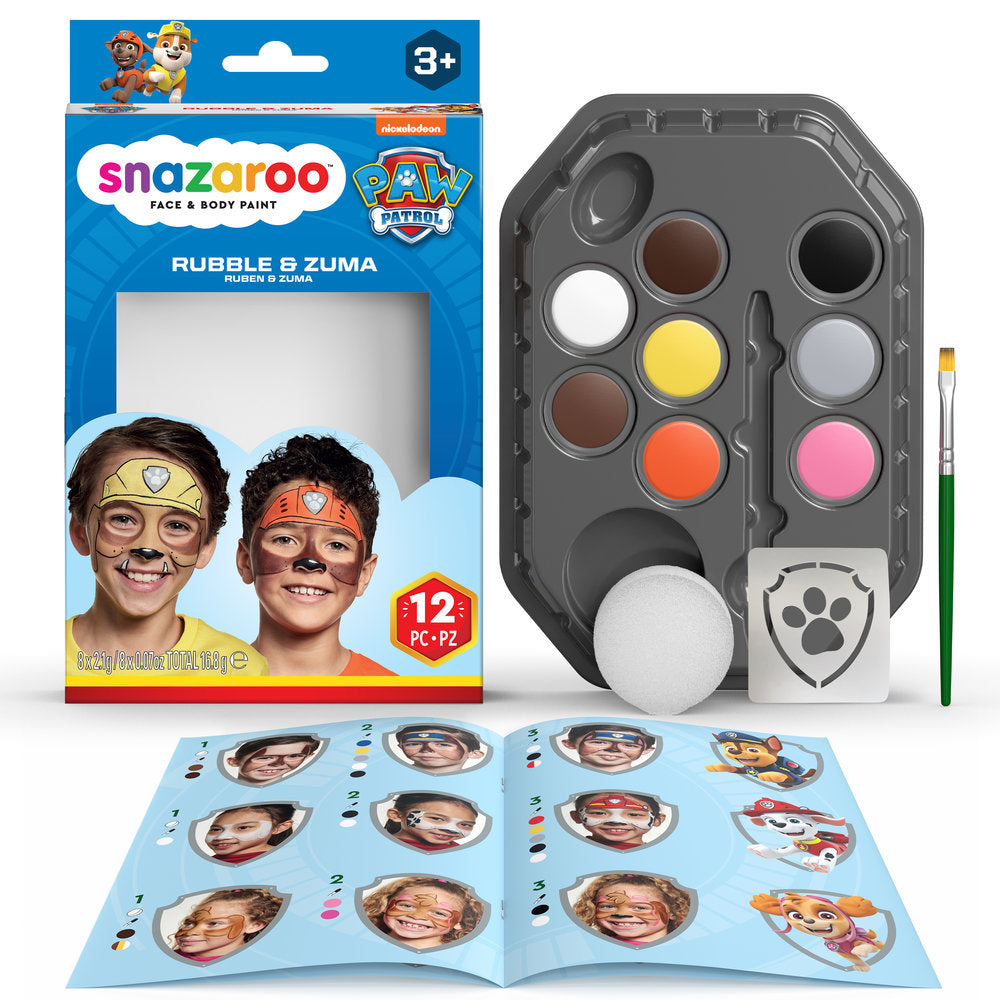 Snazaroo Schminkset Paw Patrol Rubble und Zuma Ruben und Zuma