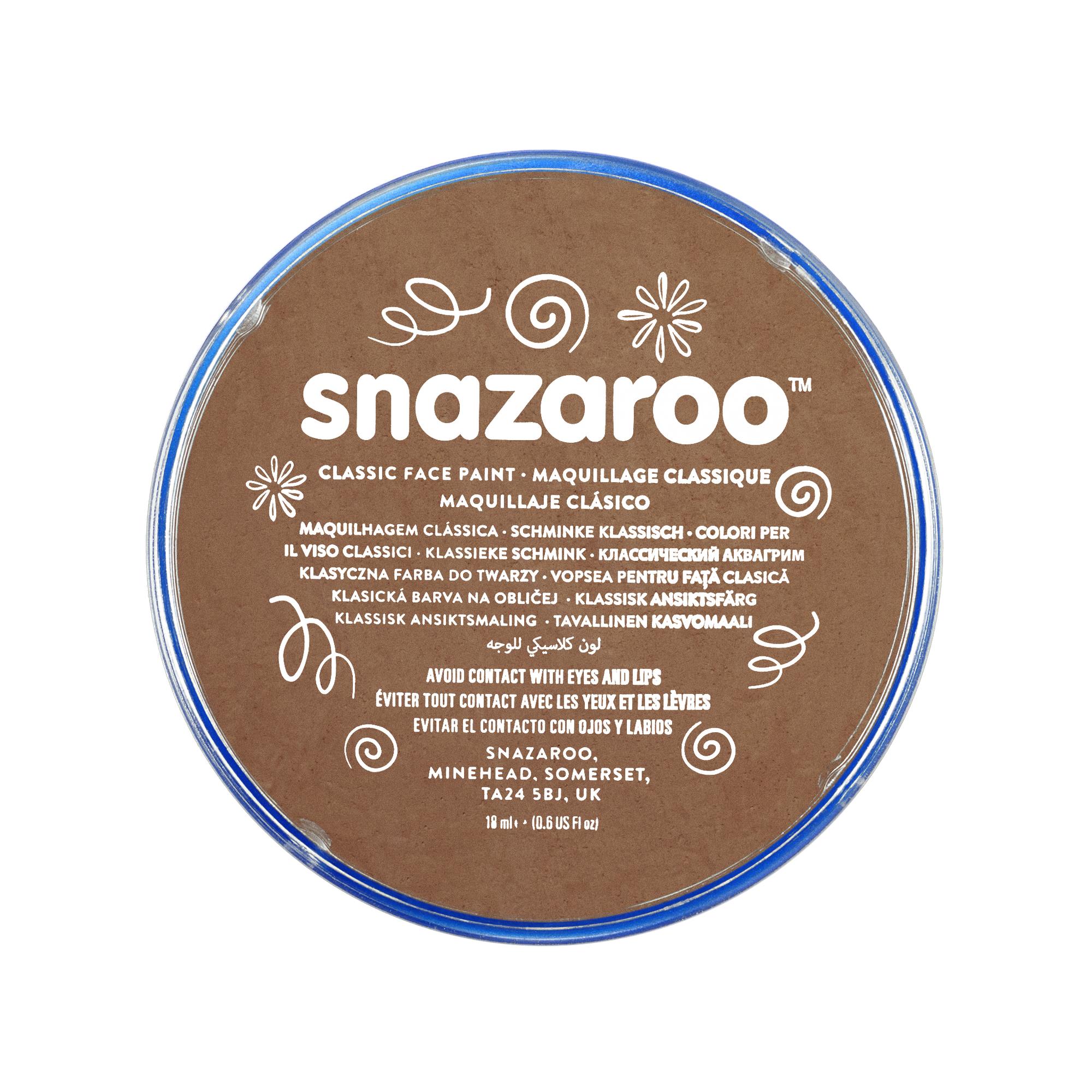 Snazaroo Schminkfarbe Beigebraun 18 ml