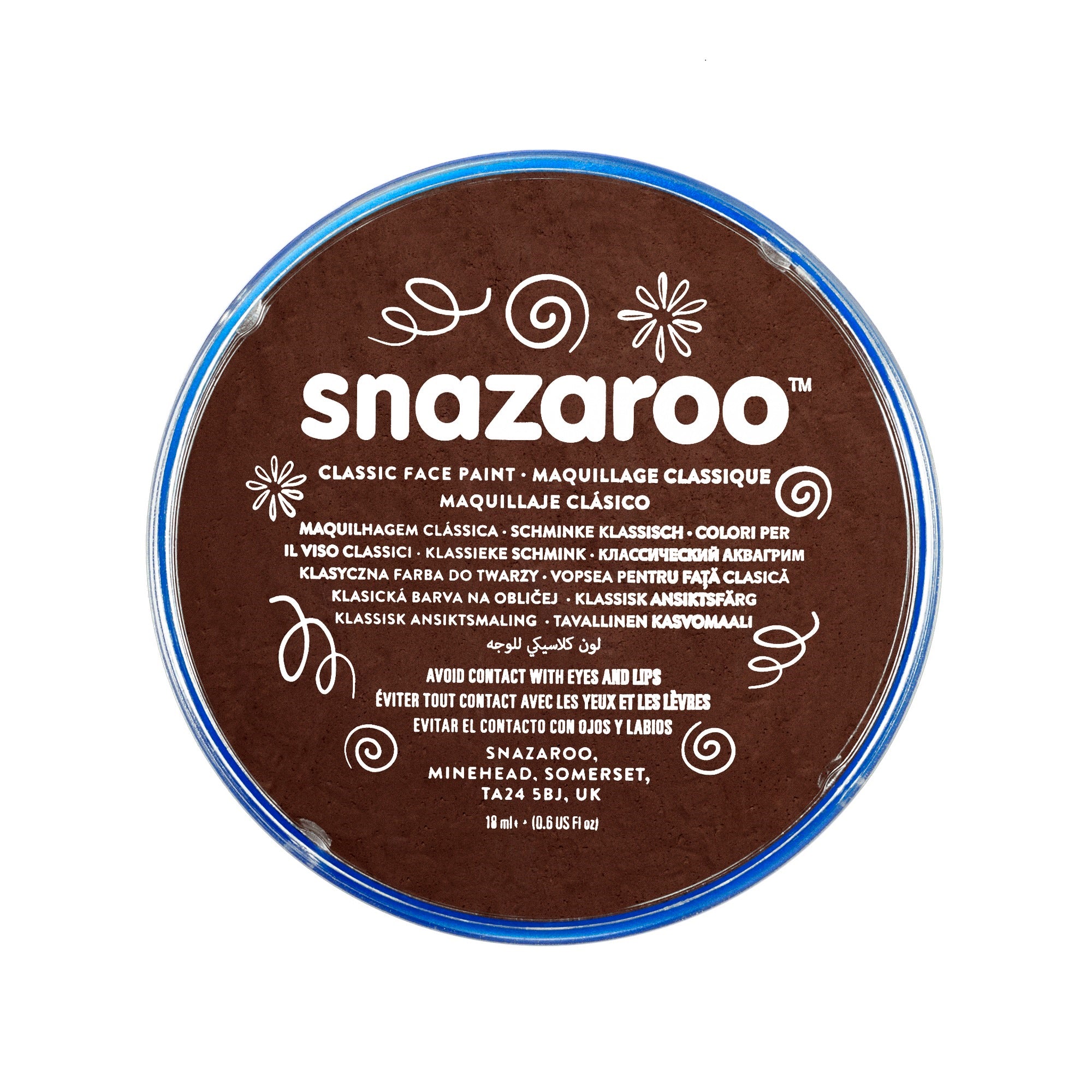 Snazaroo Schminkfarbe Braun 75 ml