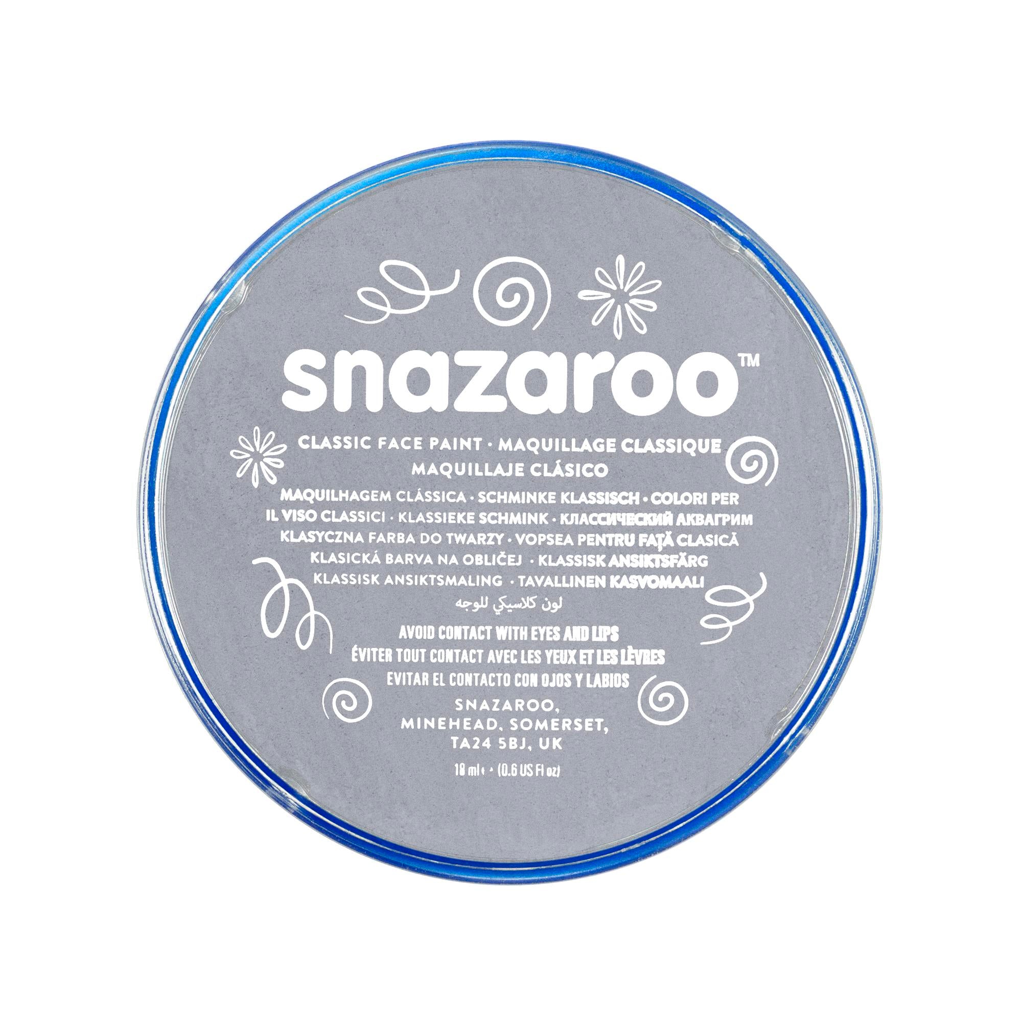 Snazaroo Schminkfarbe Dunkelgrau 18 ml