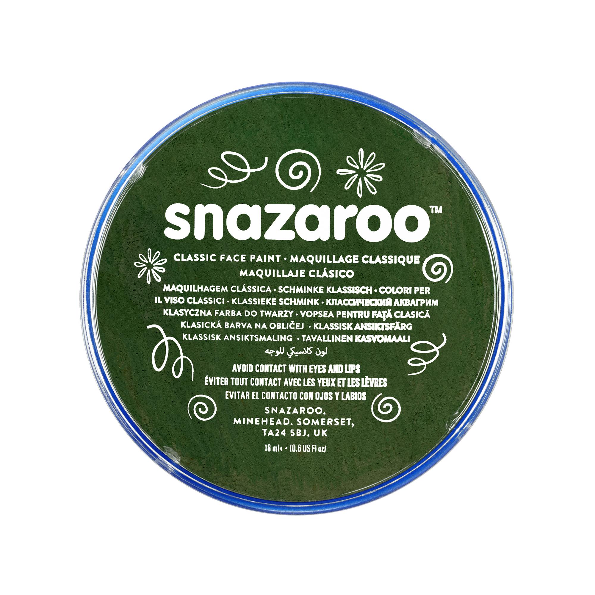 Snazaroo Schminkfarbe Dunkelgrün 18 ml