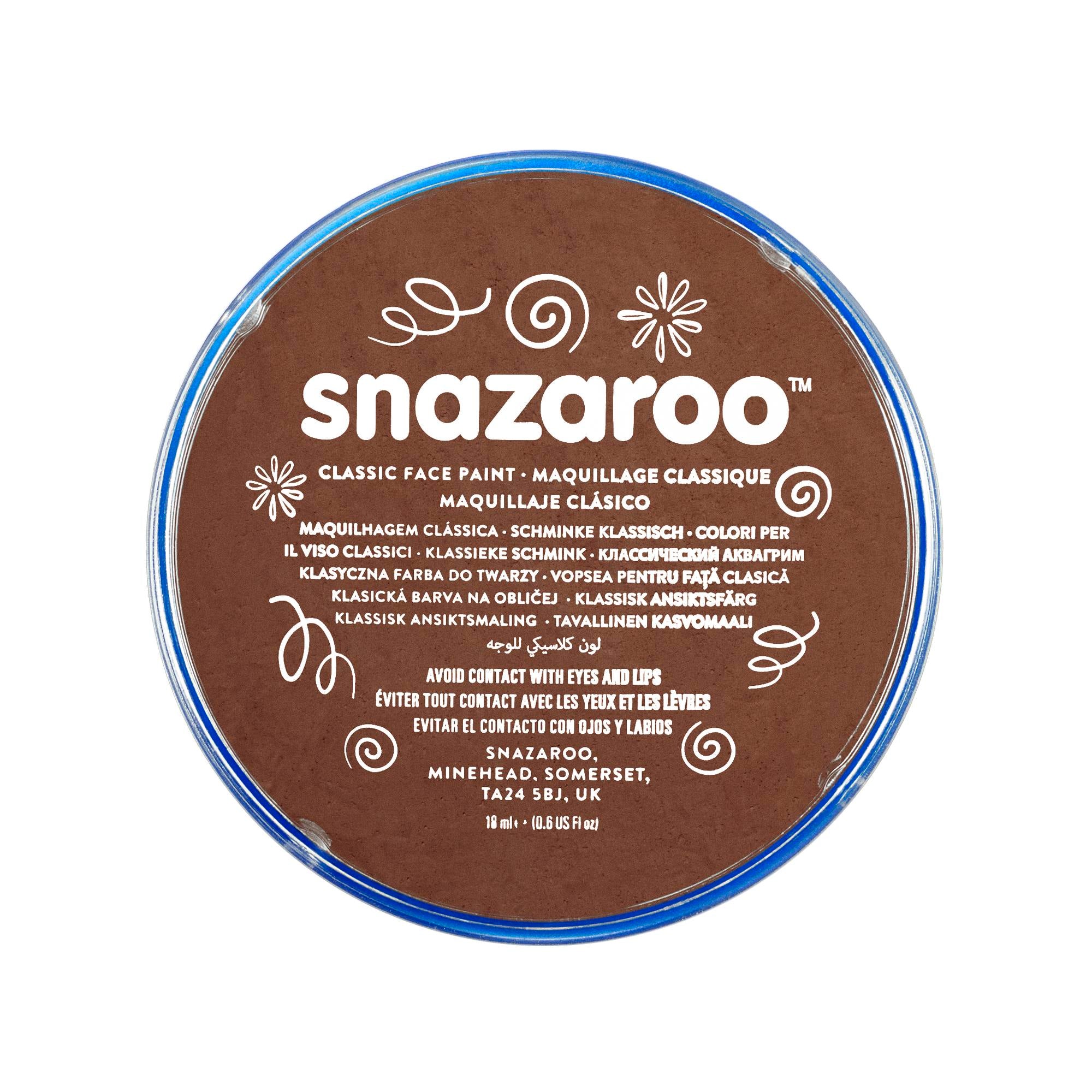 Snazaroo Schminkfarbe Hellbraun 18 ml