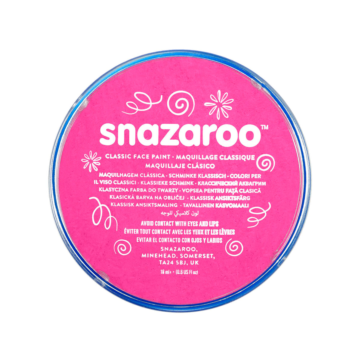 Snazaroo Schminkfarbe Leuchtendrosa 18 ml Blister