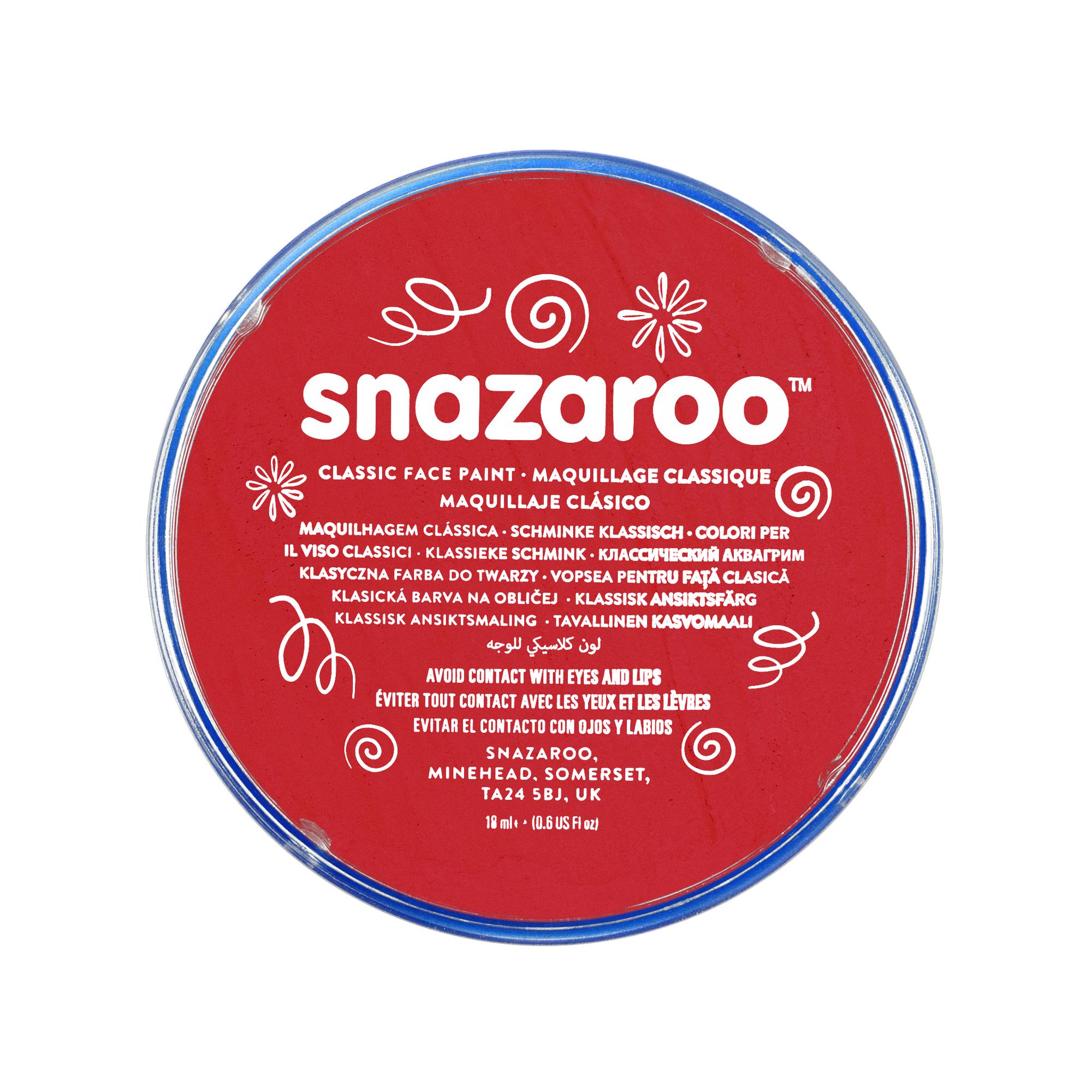 Snazaroo Schminkfarbe Leuchtendrot 75 ml