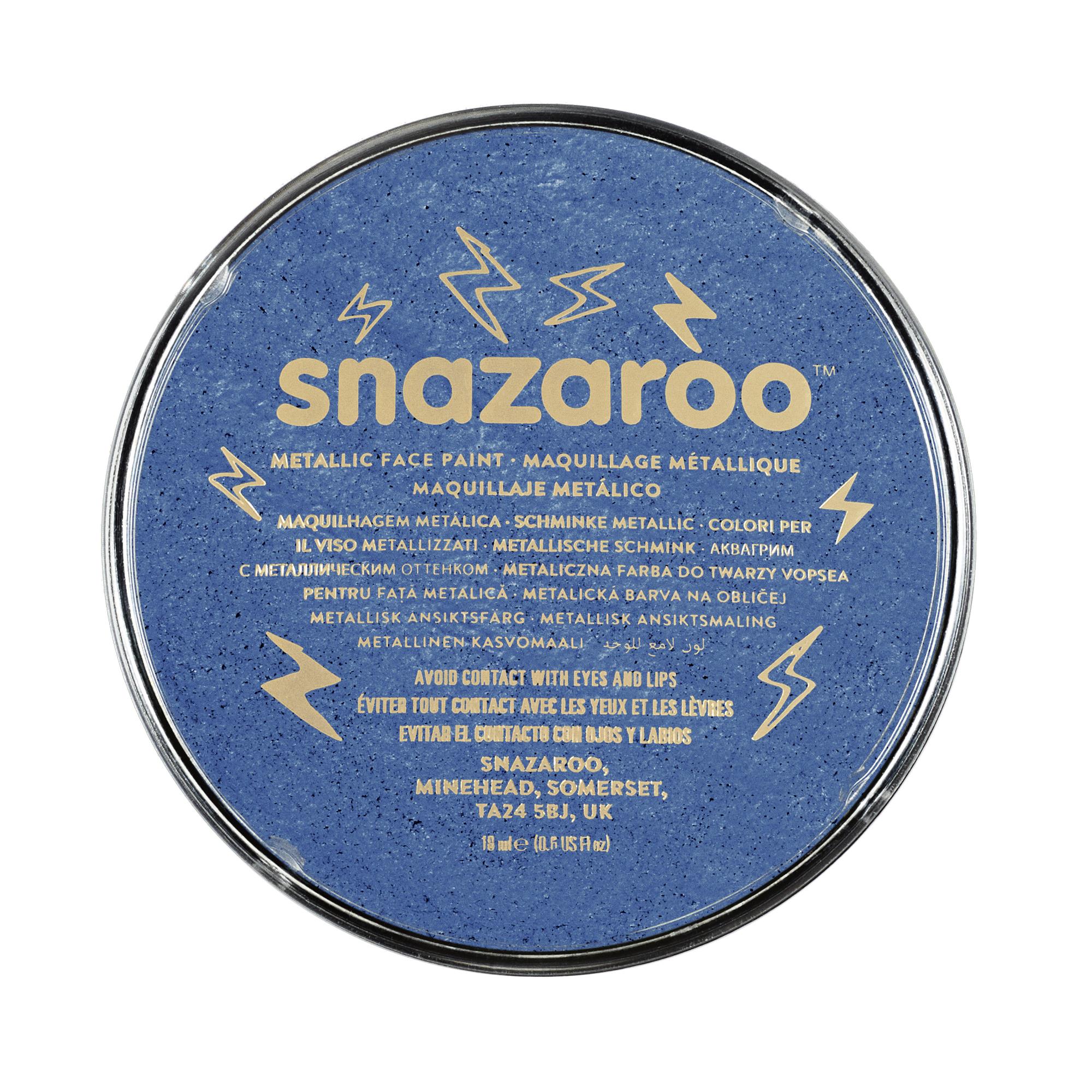 Snazaroo Schminkfarbe Metallic Elektrischblau 18 ml