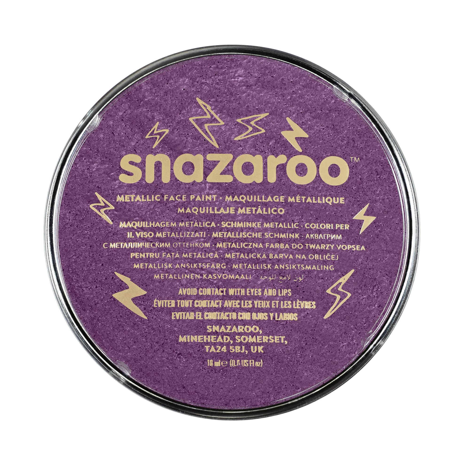 Snazaroo Schminkfarbe Metallic Elektrischviolett 18 ml