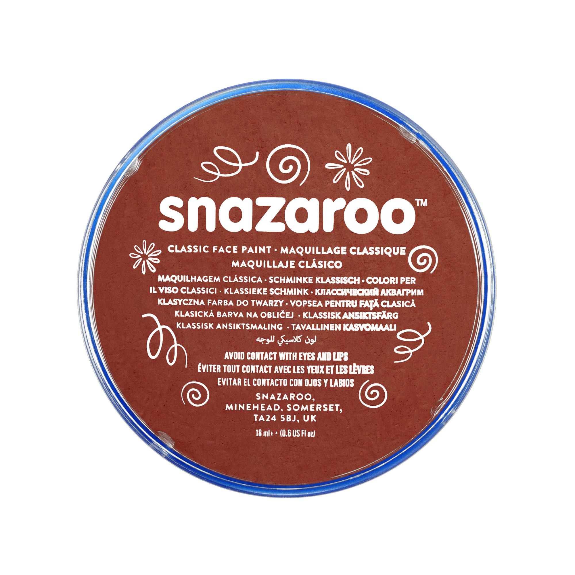 Snazaroo Schminkfarbe Rostbraun 18 ml