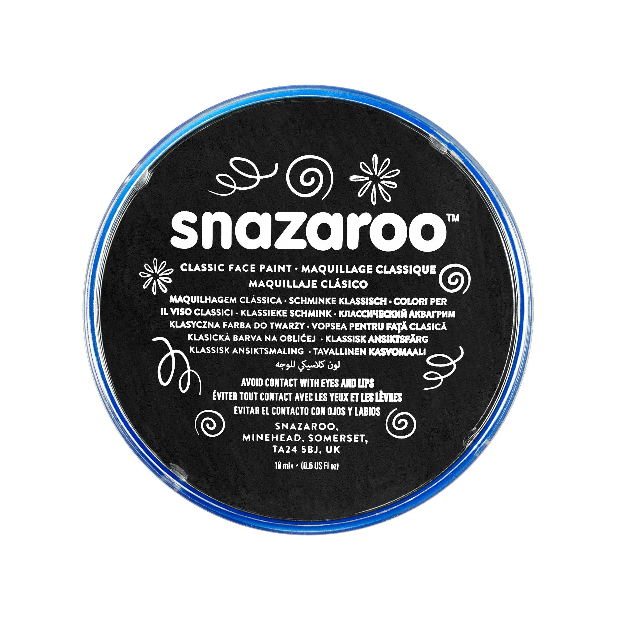 Snazaroo Schminkfarbe Schwarz 18 ml