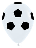 Soccer Ball Fußball 12,5cm 5" Latex Luftballons Sempertex 50 Stück