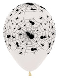Spiderweb Crystal Clear 30cm 12" Latex Luftballons Sempertex