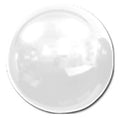 Rifco Spiegel Ballon White Matt Folienballon 40cm 16 Inch Weiß