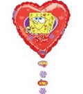 Spongebob Herz Kette Folienballon - 54cm