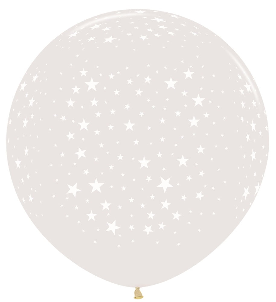 Stars 390 Crystal Clear 90cm 36 Inch Latex Luftballons Sempertex