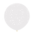 Stars 390 Crystal Clear 61cm 24" Latex Luftballons Sempertex
