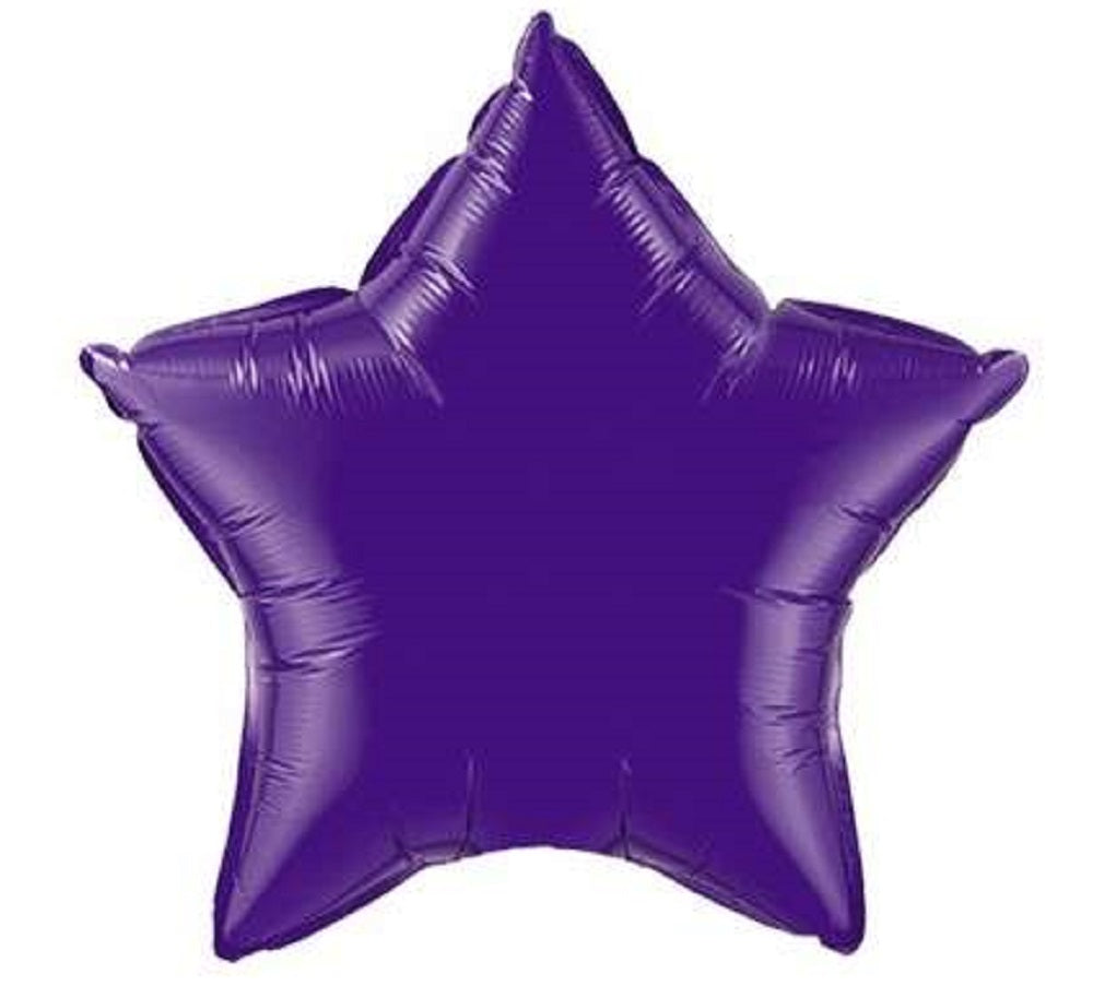 Stern Quartz Purple (Violett) Folienballon 50cm Qualatex