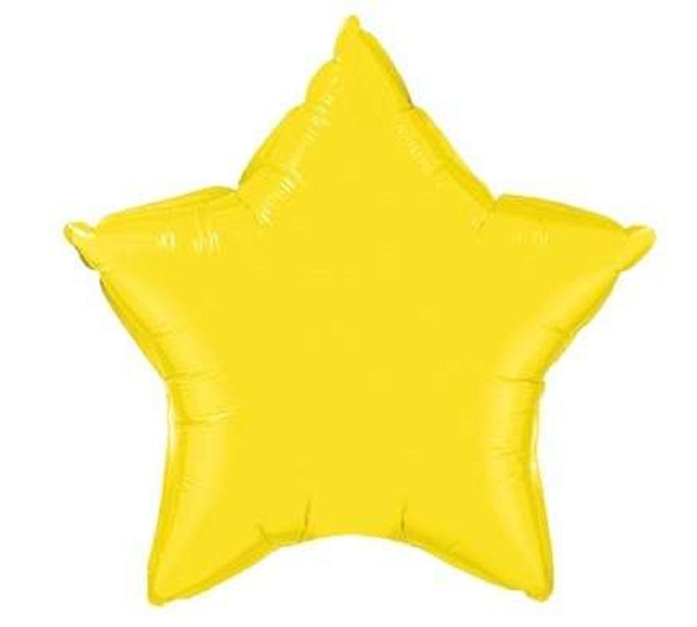 Stern Yellow (Gelb) Folienballon 50cm Qualatex