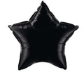 Stern Onyx Black schwarz Folienballon 50cm Qualatex