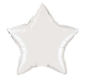 Stern White Folienballon 50cm Qualatex